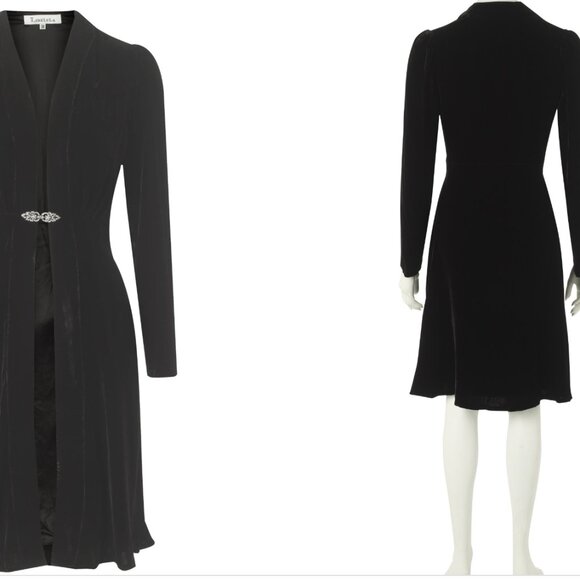 ULTRA RARE! The ORIGINAL  Libelula ‘Dulwich’ Black Velvet Coat SIZE XS/S - Picture 8 of 9